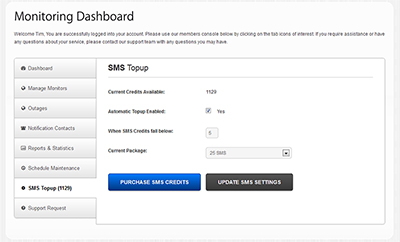 SMS Topup