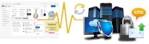 Multiple location website monitoring service
